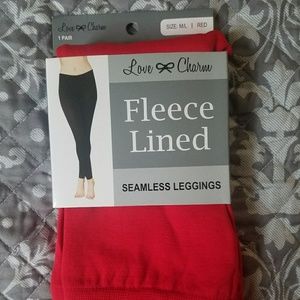 M/L Fleece lined seamless leggings